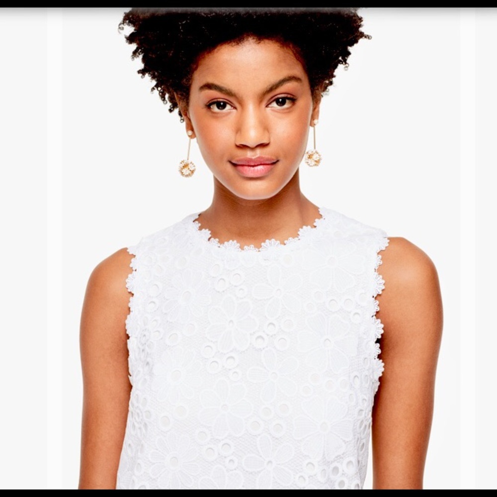 Kate Spade ♠️ white Shift Dress sz 8 ⭐️NWT - Picture 6 of 9